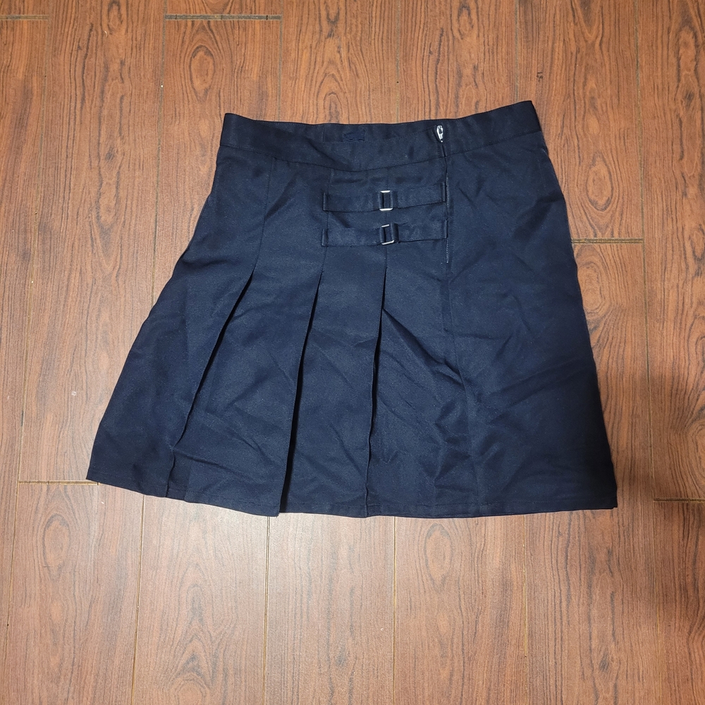 French Toast Navy A-Line Skirt